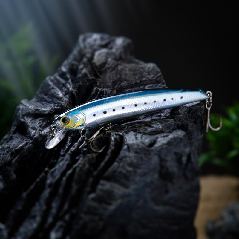 Lure fishing at sea Hard Lure SAXTON 110SP Sardine Decathlon