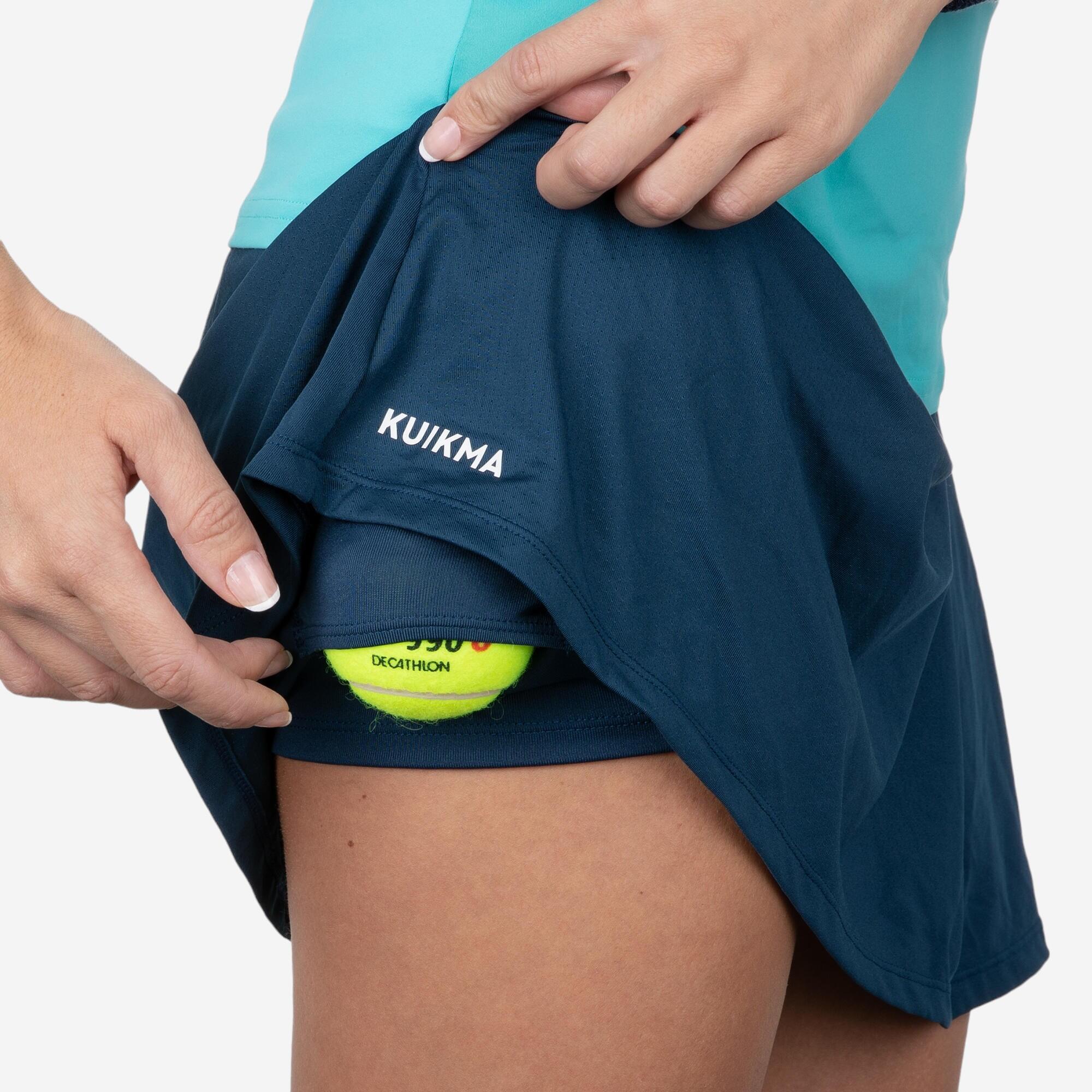 Women's Padel Skirt PSK 500 - Blue 2/3