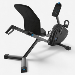 Vélo d'appartement semi allongé domyos eb seat connecté