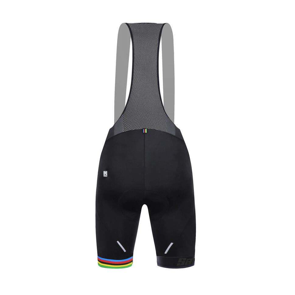 Spodenki rowerowe szosowe Santini UCI Rainbow na szelkach
