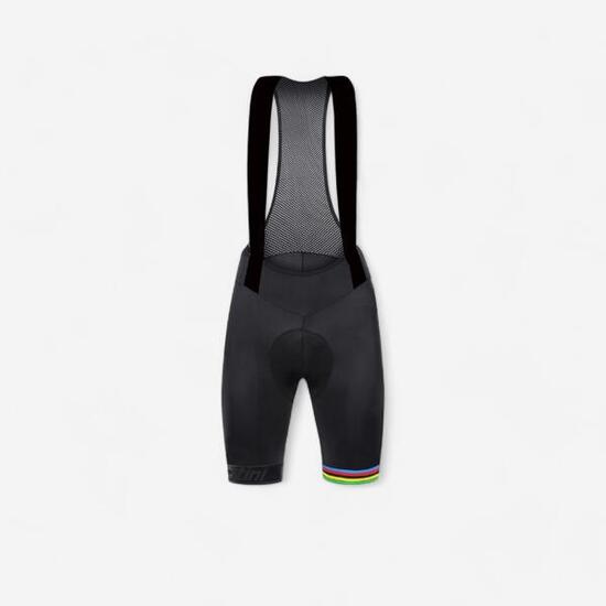 Cuissard vélo route à bretelles homme - Santini UCI Rainbow