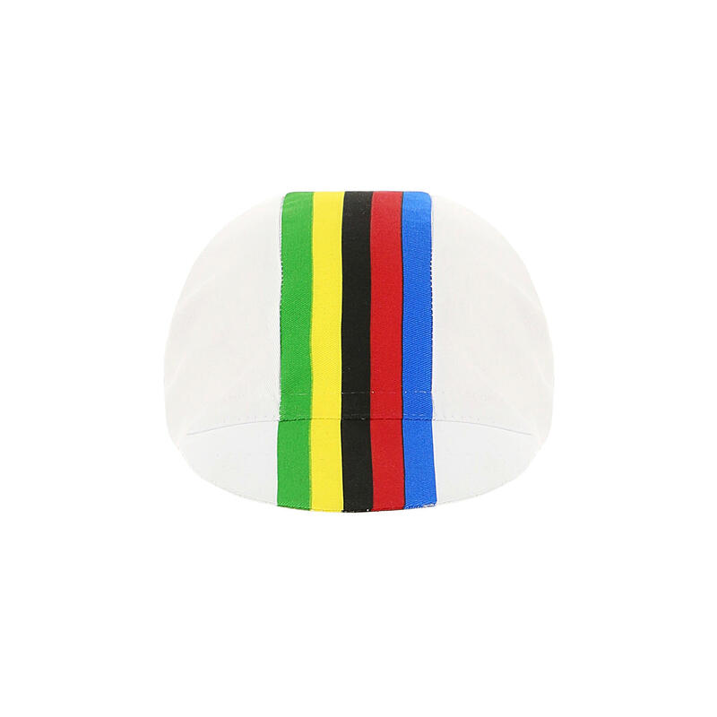 Fahrradmütze Santini UCI Rainbow World Champion Collection weiss
