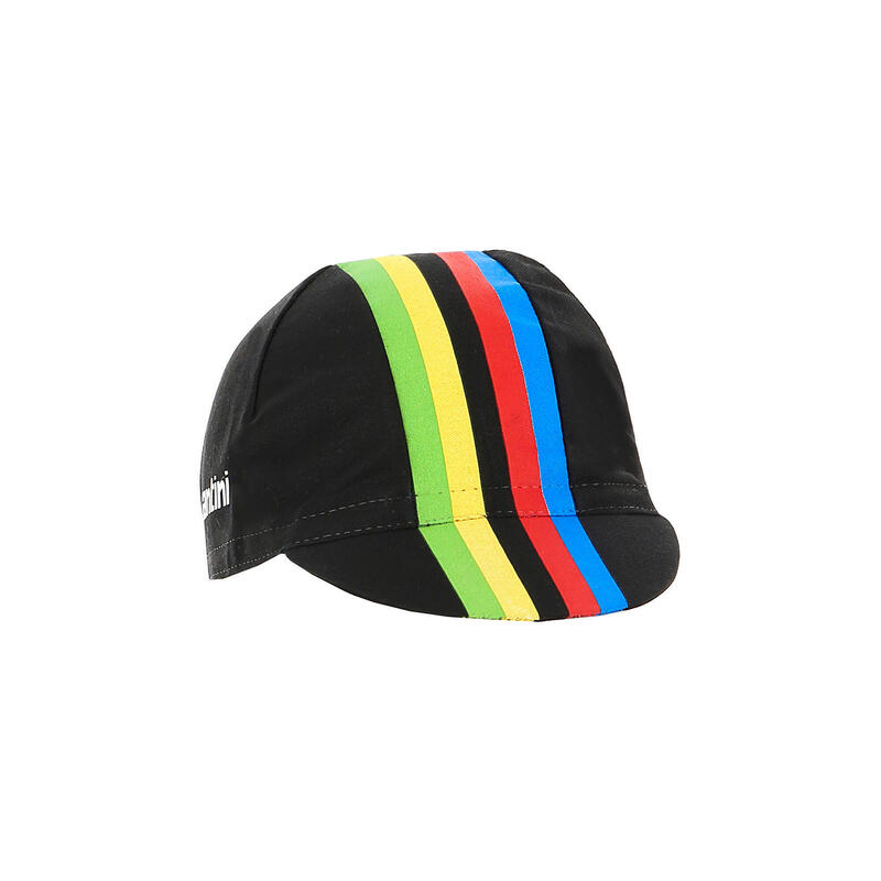 Cappellino Sottocasco Santini nero uci collezione Rainbow UCI