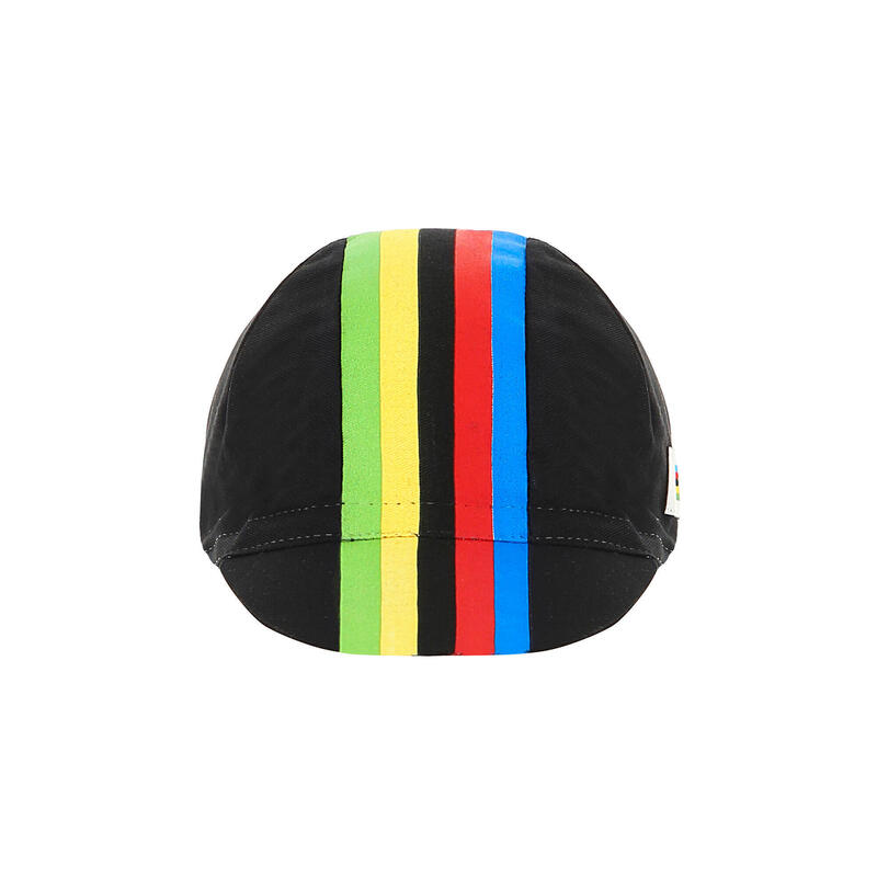 Cappellino Sottocasco Santini nero uci collezione Rainbow UCI