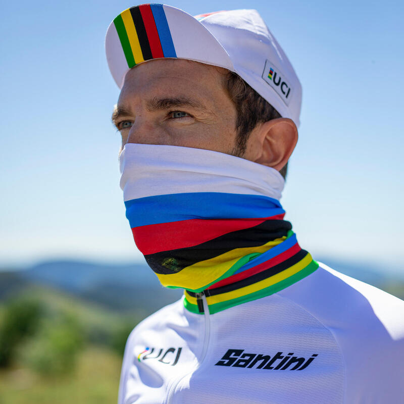 Schlauchtuch Rennrad Santini Kollektion UCI Rainbow