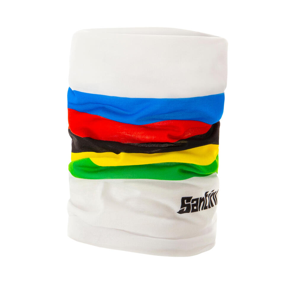 Komin na szyję do jazdy rowerem szosowym Santini UCI Rainbow