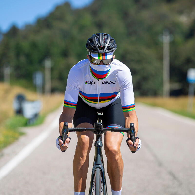 Braga de cuello ciclismo carretera - Santini UCI Rainbow