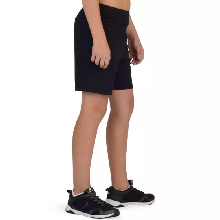 Kids' Basic Cotton Shorts - Black