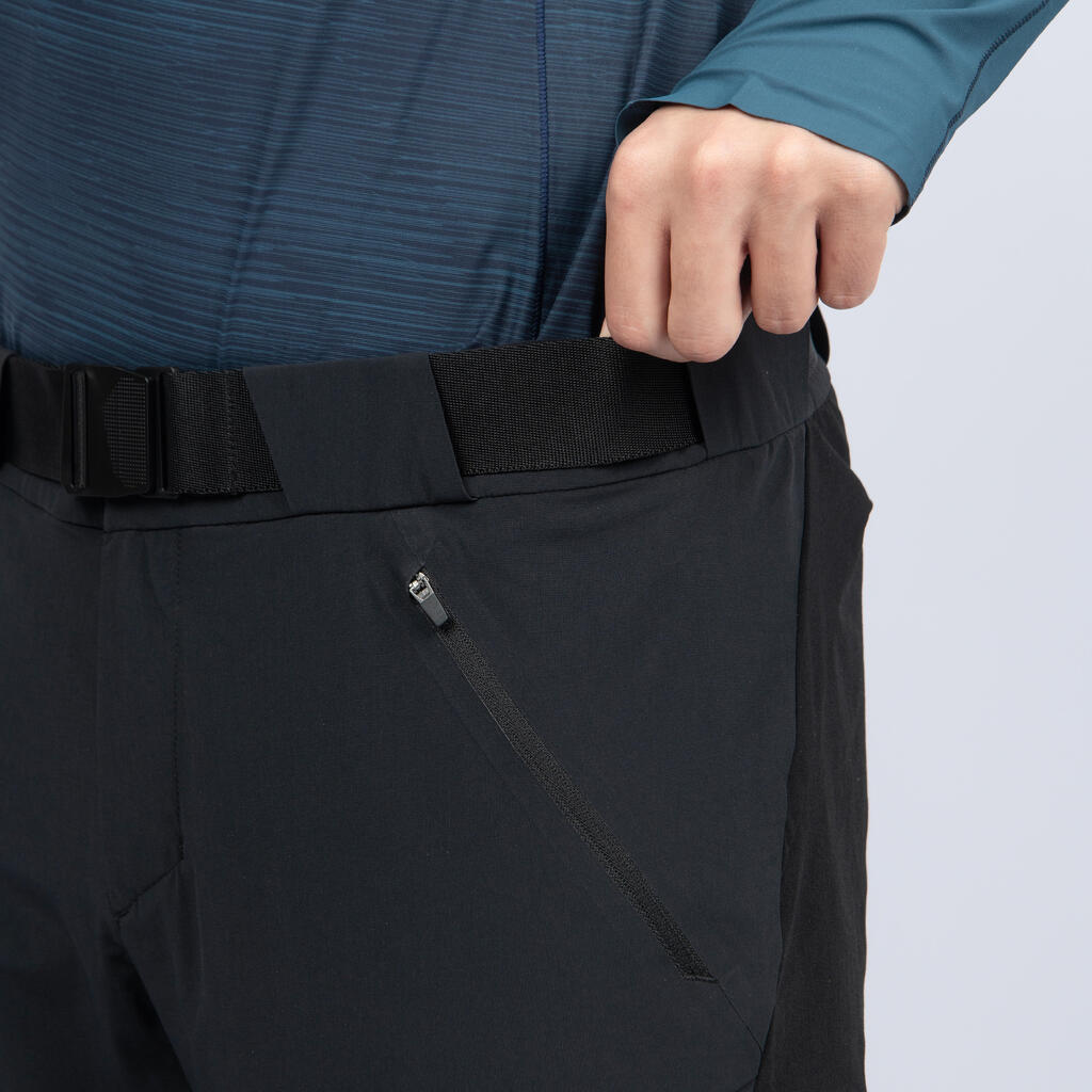 Pantalon modulable de randonnée homme, MH500 noir