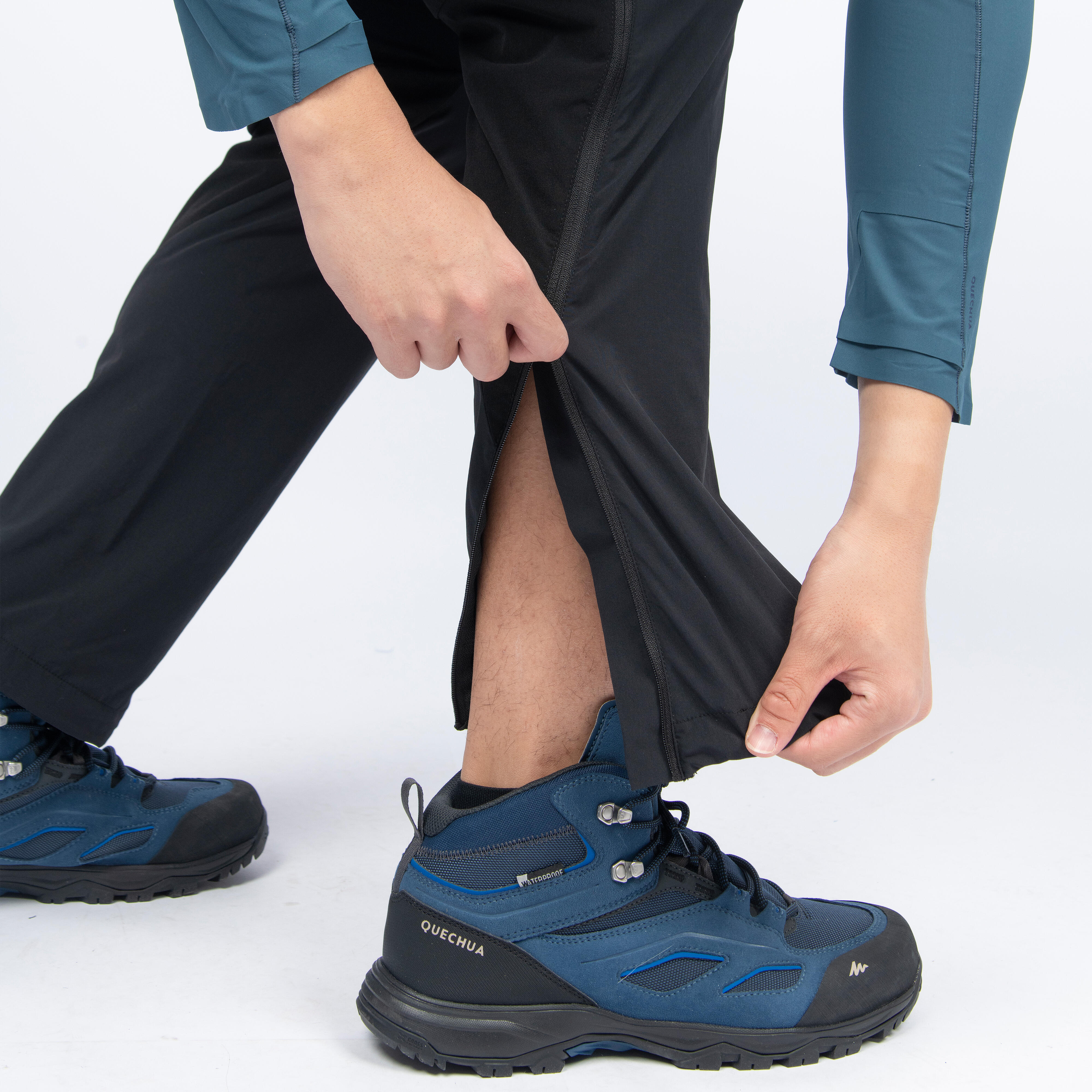 Men Zip-Off Stretchable Dry Fit Pant Dark Grey - MT550