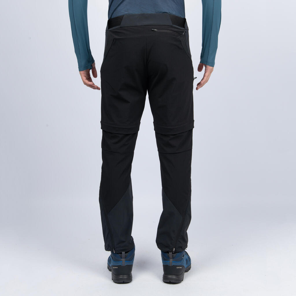 Pantalon modulable de randonnée homme, MH500 noir