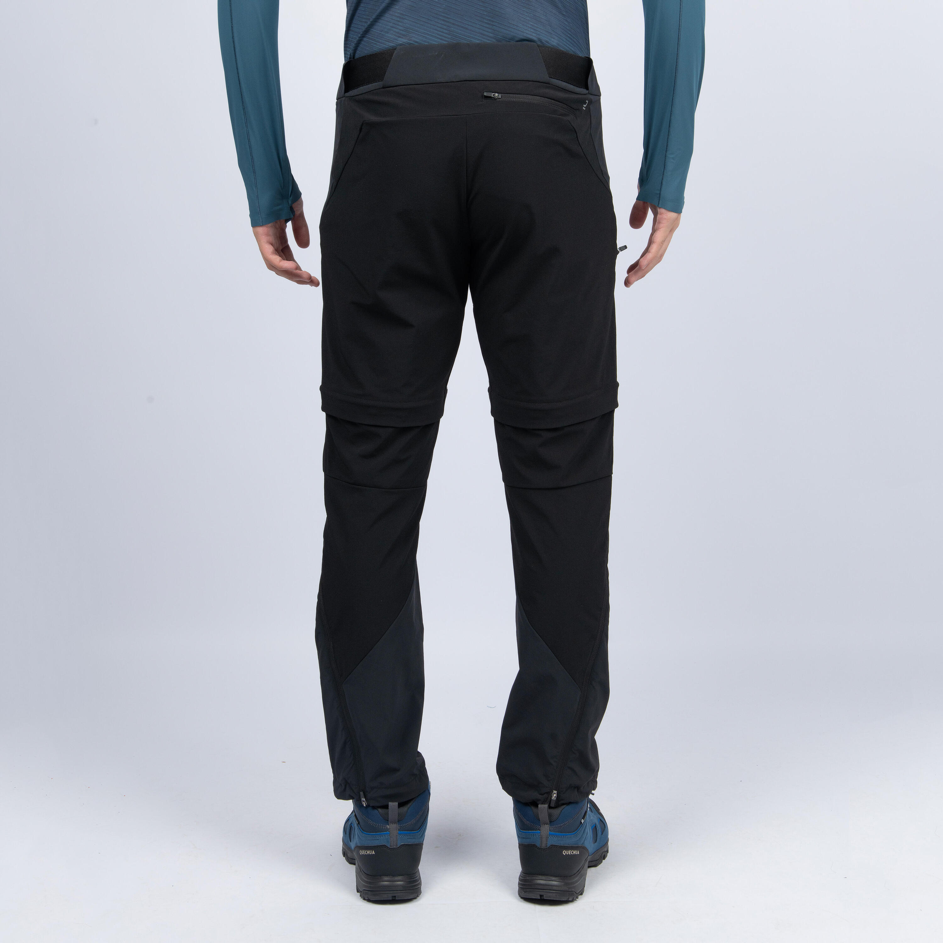 Pantaloni modulabili trekking uomo MH500 neri 3/10