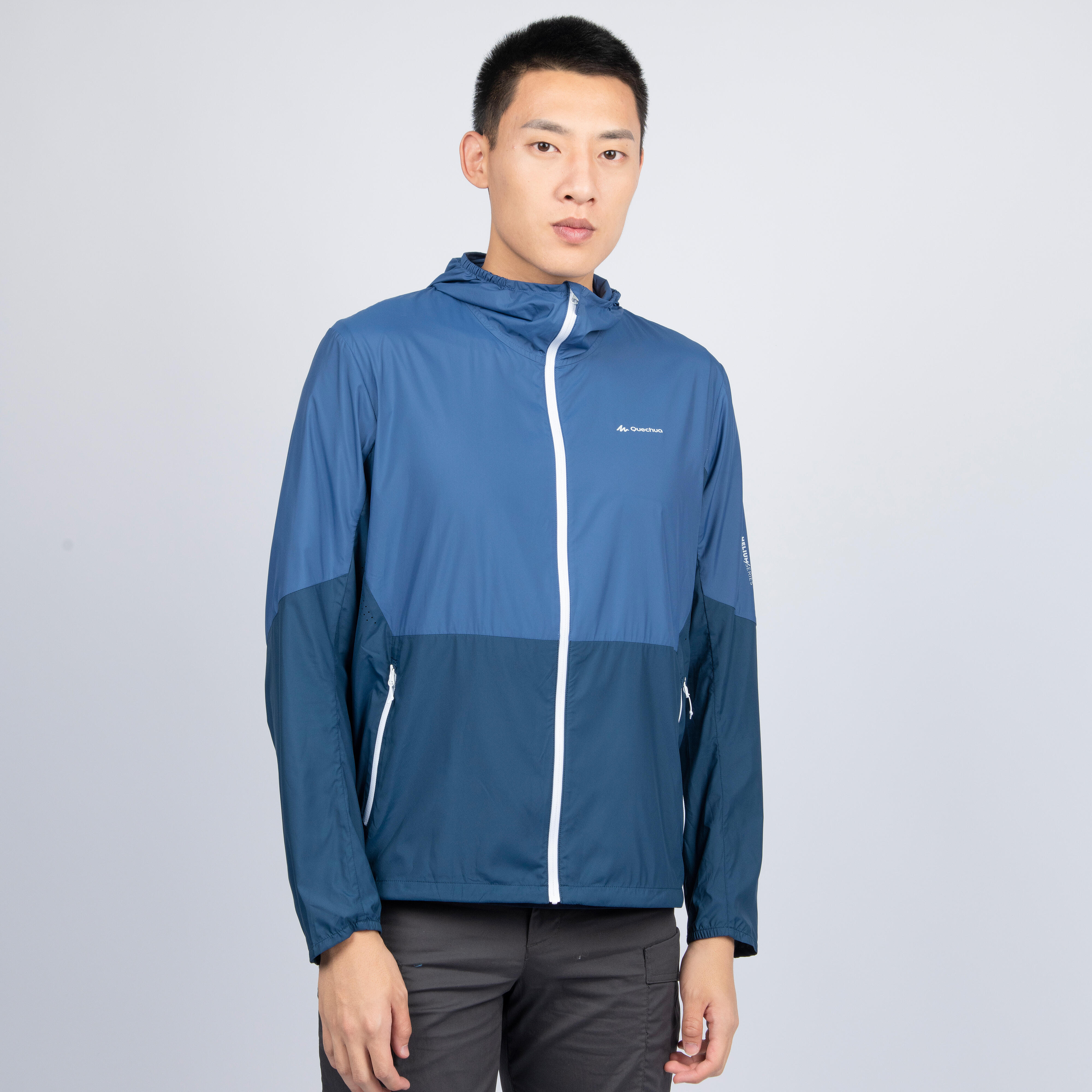 Men s Hiking UV protection jacket HELIUM 500