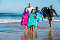 INFLATABLE DISCOVERY BODYBOARD - COMPACT CAMO BLUE GREY (25-90KG)