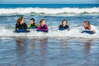 INFLATABLE DISCOVERY BODYBOARD - COMPACT CAMO BLUE GREY (25-90KG)