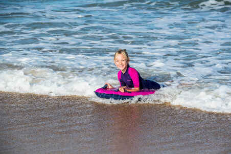 Bodyboard aufblasbar Einsteiger Kinder 4–8 Jahre (15–25 kg) rosa