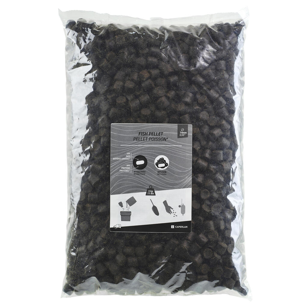 Extruded carp fishing Fish Pellets 15 mm 5 kg