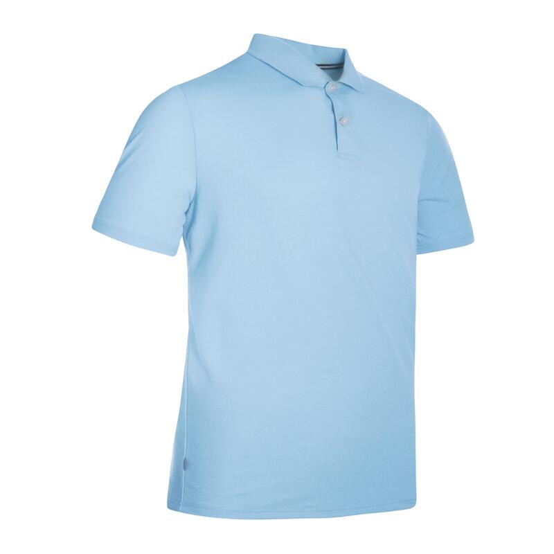 Men's golf short-sleeved polo shirt MW500 blue