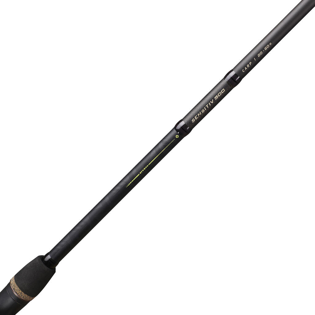 Karpių žvejybos naudojant šėryklę meškerykotis „Sensitiv -500 Carp“, 3m, 20–60 g