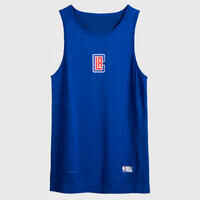 Funktionsshirt Basketball UT500 Slim Herren NBA Los Angeles Clippers blau