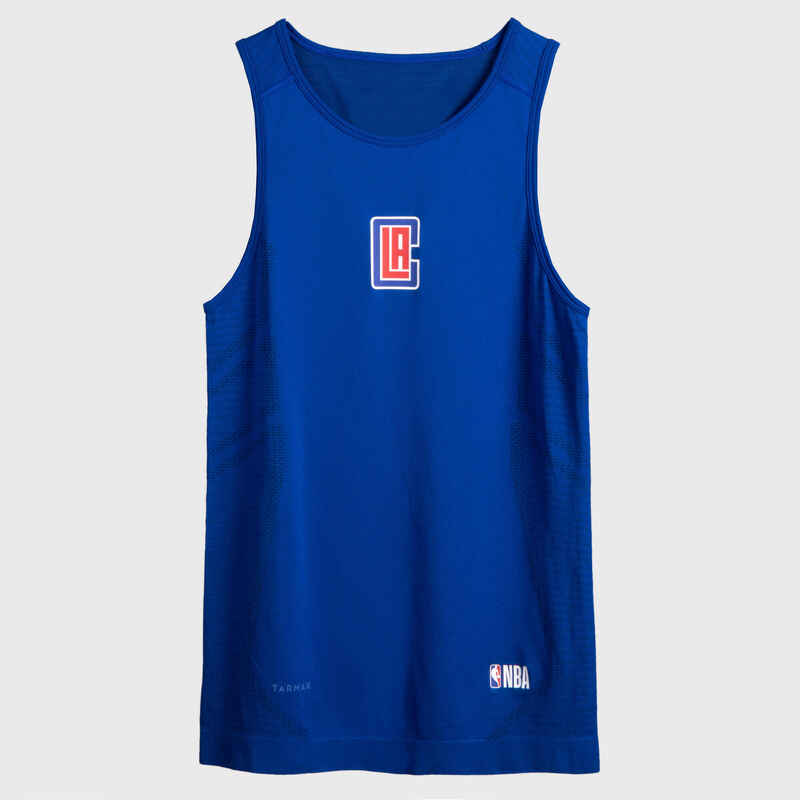 Jersey Kaus Dalam Basket Slim Fit Pria UT500 - NBA Los Angeles Clippers