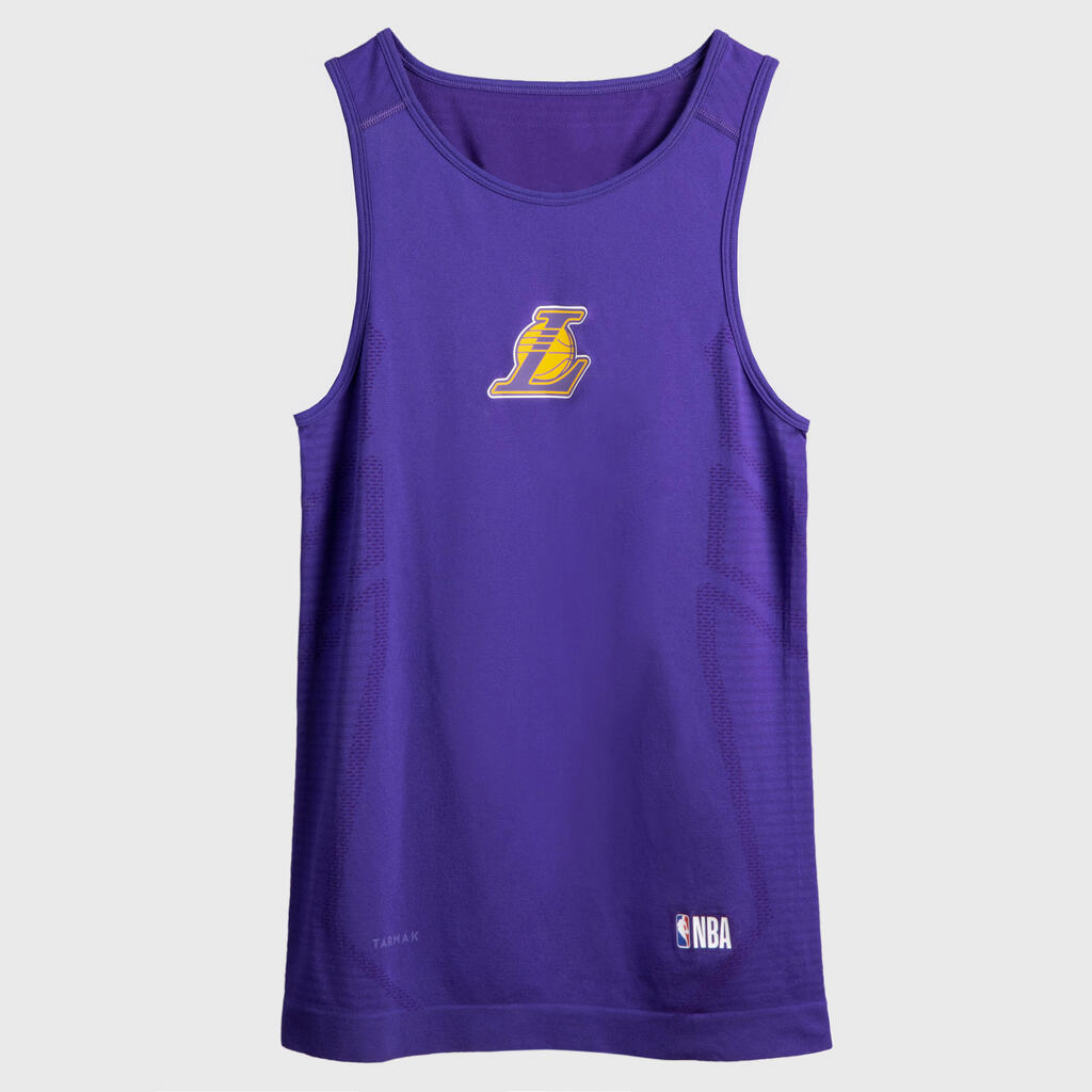 Men's Sleeveless Basketball Base Layer Jersey UT500 - NBA Los Angeles Lakers