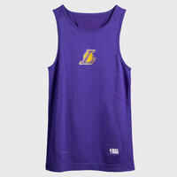 Funktionsshirt Basketball UT500 Slim Herren NBA Los Angeles Lakers violett