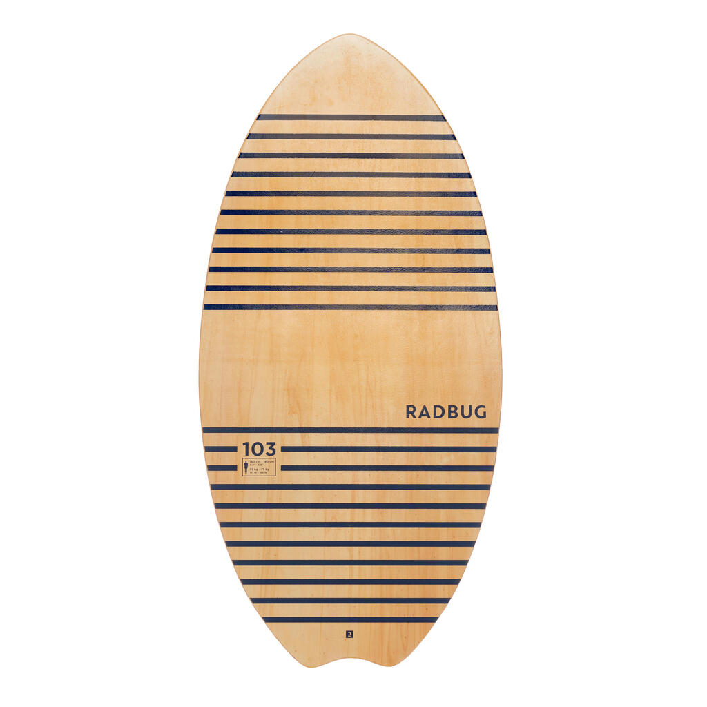 Lesena skimboard deska 100 za odrasle