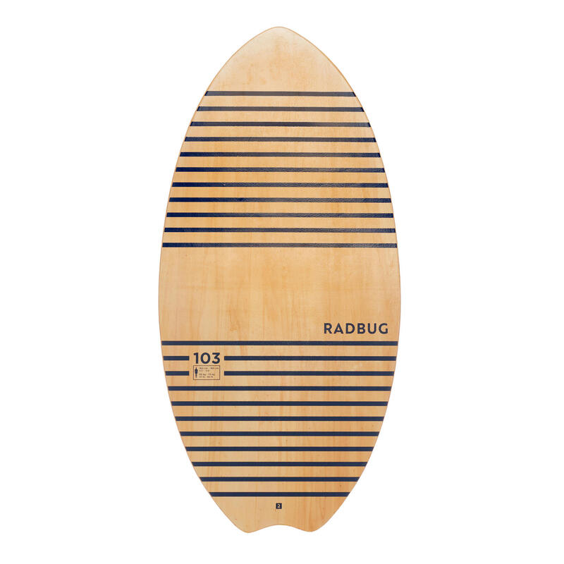 Deska skimboard Olaian 100 drewniana