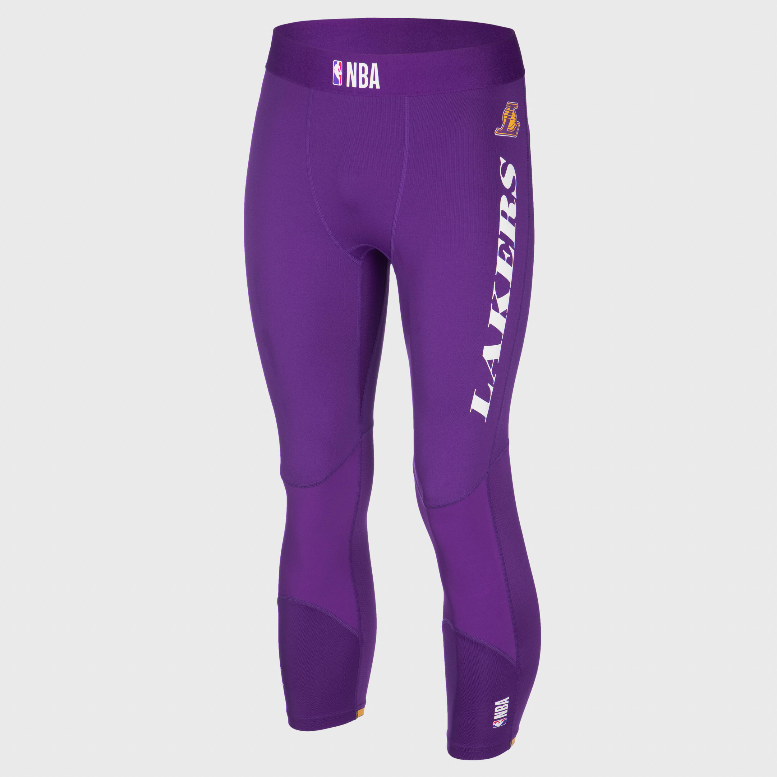 Adult Basketball 3/4 Leggings 500 NBA Los Angeles Lakers/Purple