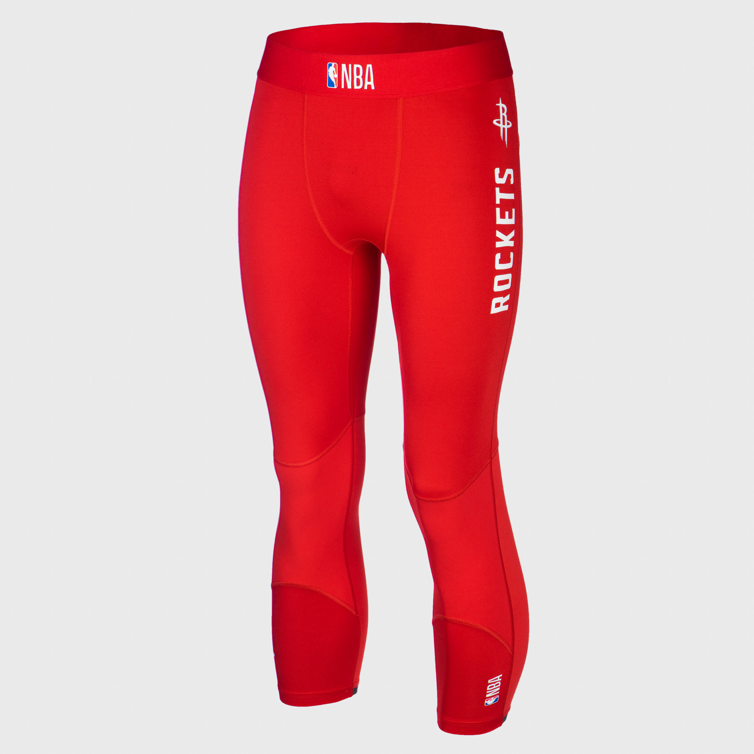 Adult Basketball 3 4 Leggings 500 NBA Houston Rockets Red TARMAK Decathlon
