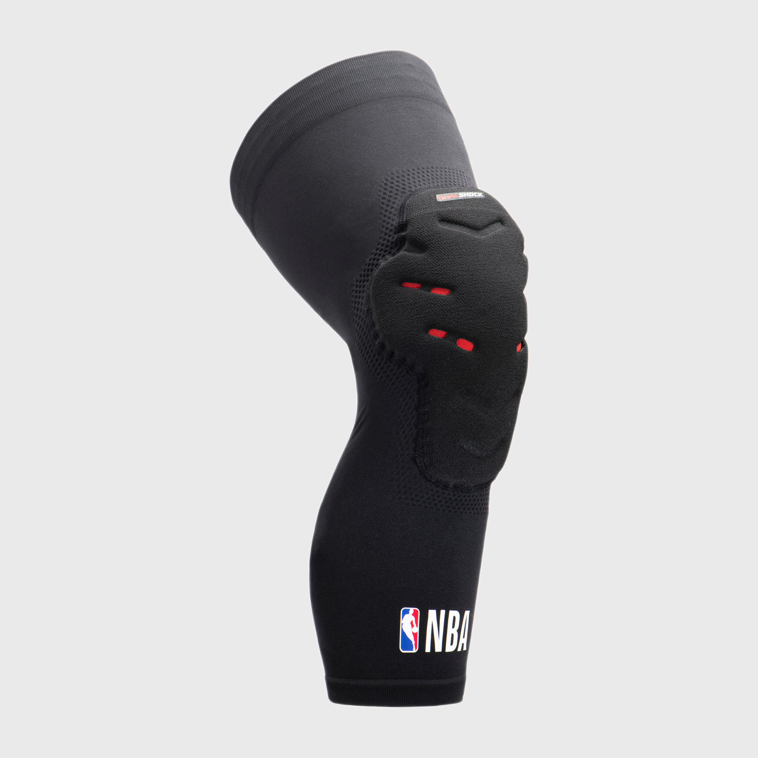 TARMAK Kids' Protective Basketball Knee Pads KP500 Twin-Pack - NBA/Black