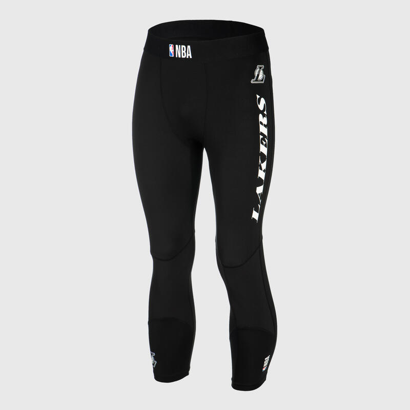 Men's Base Layer Capri Basketball Leggings Black/NBA Los Angeles
