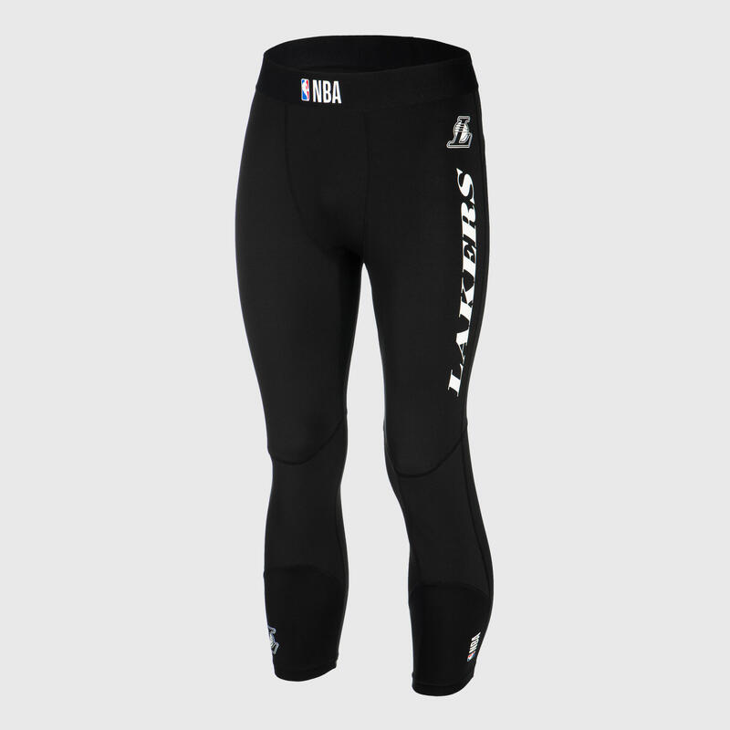 SOUS VETEMENT BAS 3/4 TIGHT DE BASKETBALL NOIR ADULTE / NBA LOS ANGELES LAKERS
