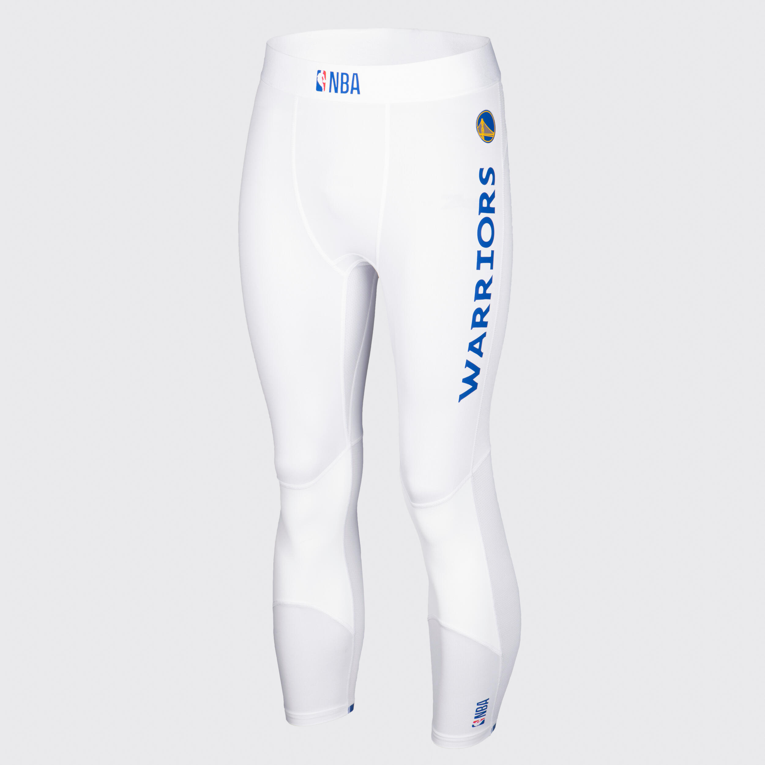 Calças Térmicas 3/4 de Basquetebol NBA Golden State Warriors Adulto 500 Branco 2/17