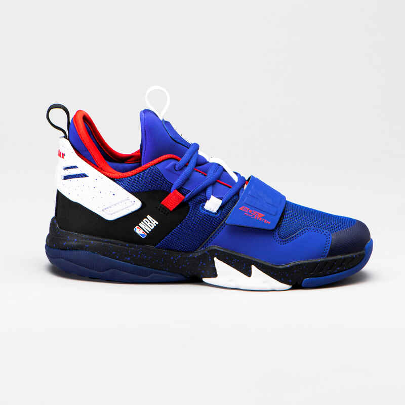 Basketballschuhe SS500M Kinder NBA LA Clippers blau