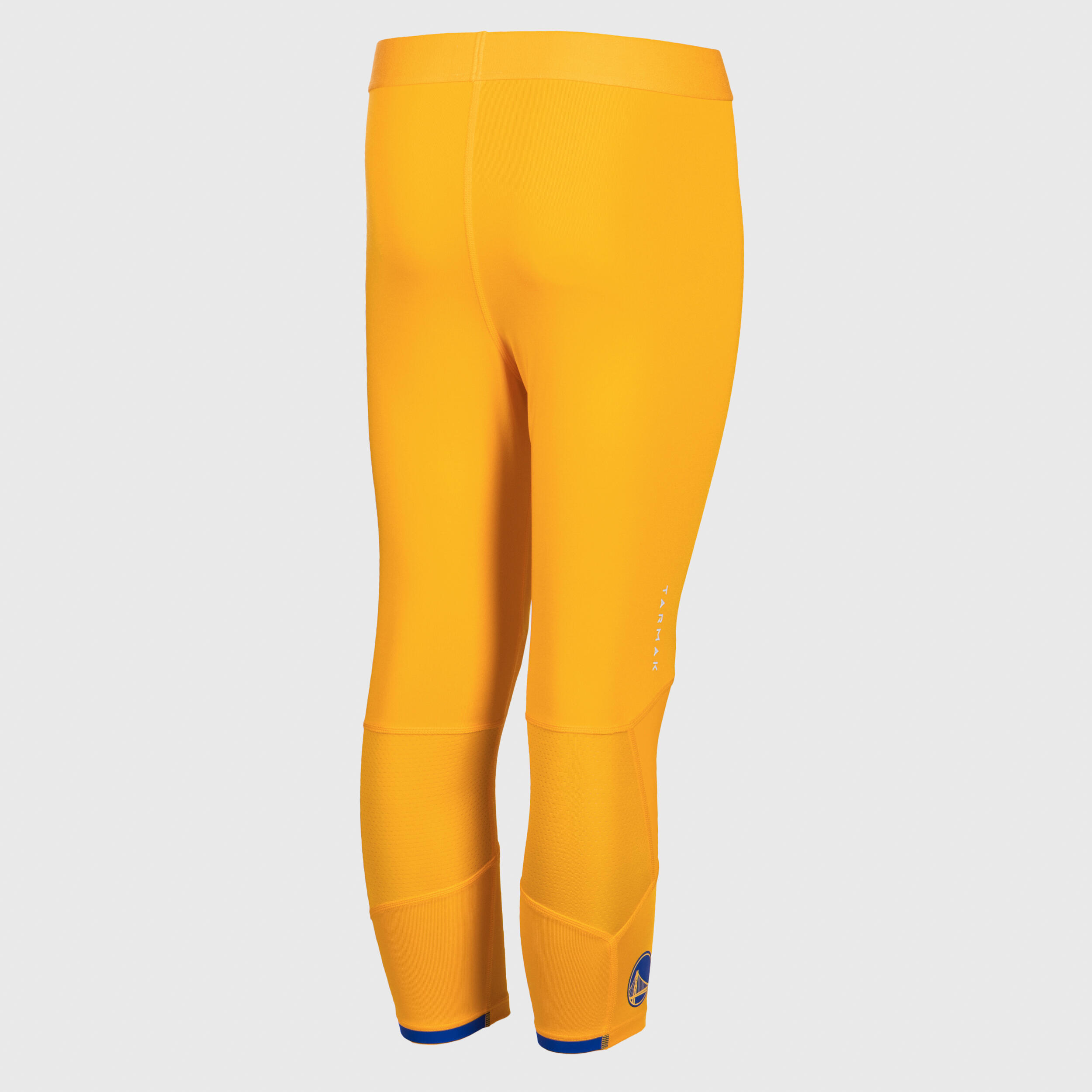 Boys'/Girls' Capri Basketball Leggings - Yellow/NBA Golden State Warriors 7/11