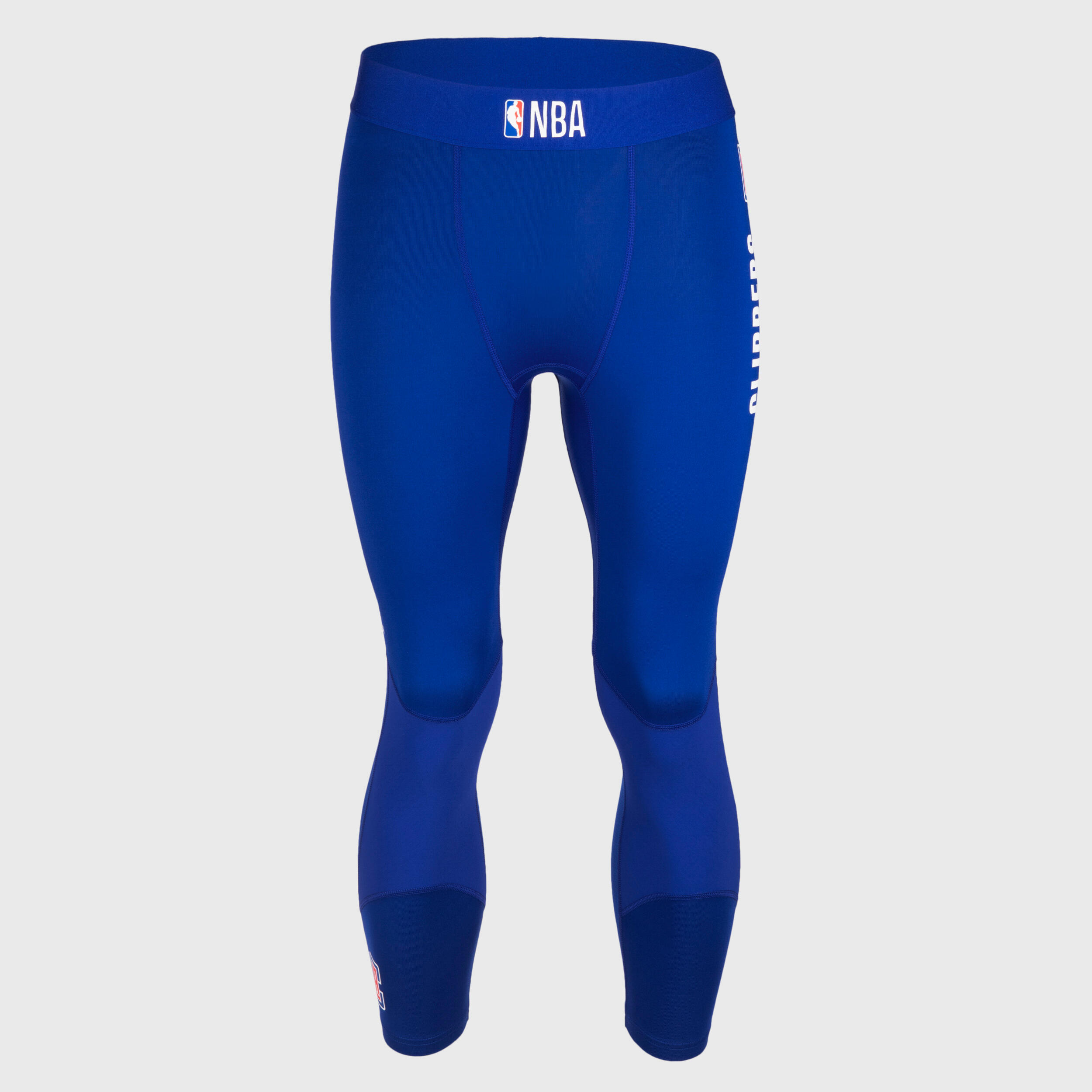 Buy Men'S Base Layer Capri Basketball Leggings - Blue/Nba Los