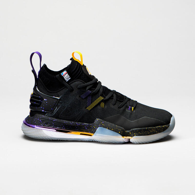 Mid-Rise Basketball Shoes SE900 - Black/NBA Los Angeles Lakers