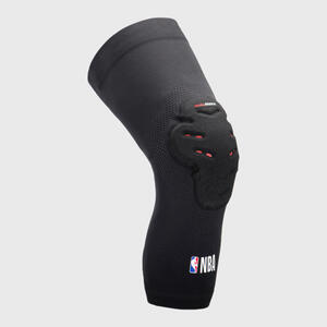 2 Rodilleras Protección Baloncesto Tarmak KP500 NBA Adulto Negro