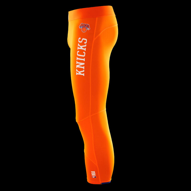 Legging 3/4 de basketball NBA New York Knicks Adulte - 500 orange