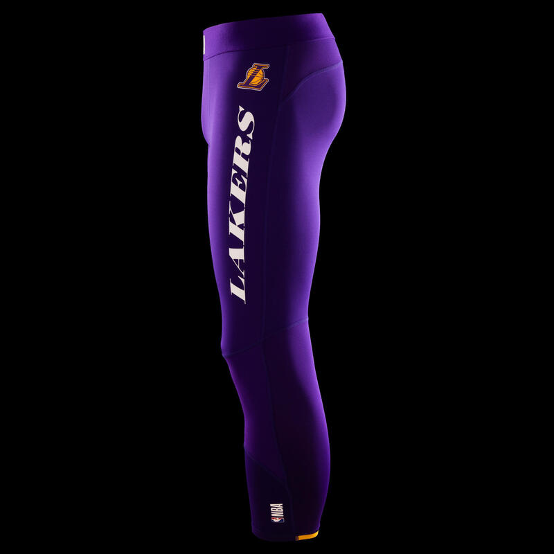 Damen/Herren Funktionshose 3/4-Tights Basketball - 500 NBA violett