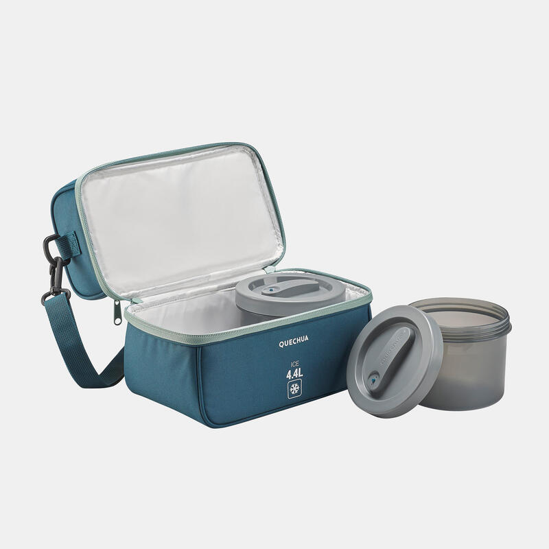 Borsa isotermica lunch box 100 blu | 4,4 litri | 2 contenitori inclusi