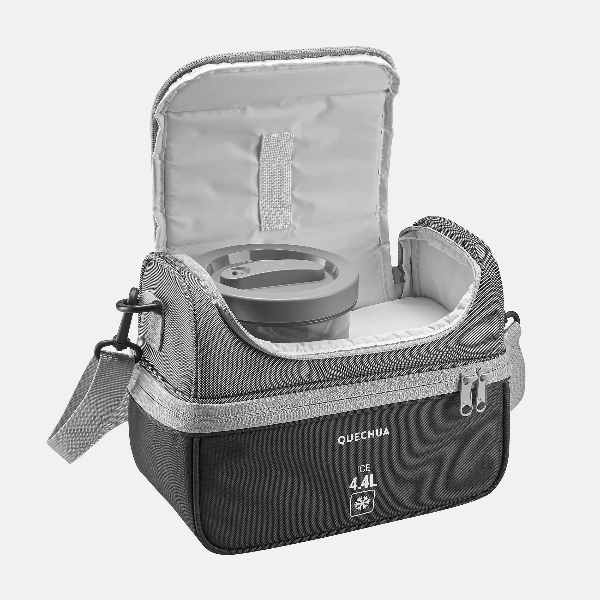 Camping Lunch Box 4.4 L - 100 Grey - QUECHUA