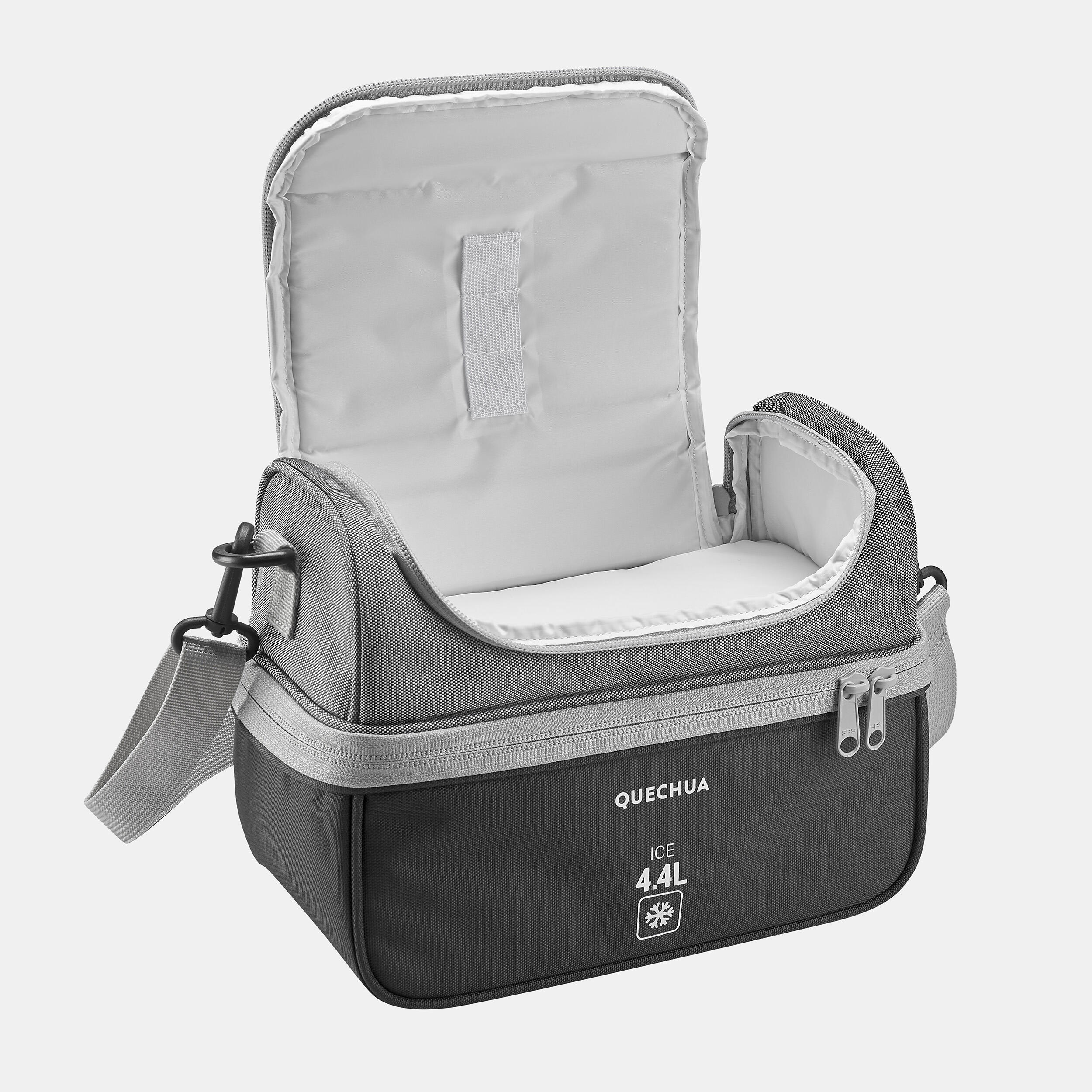 Camping Lunch Box 4.4 L - 100 Grey - QUECHUA