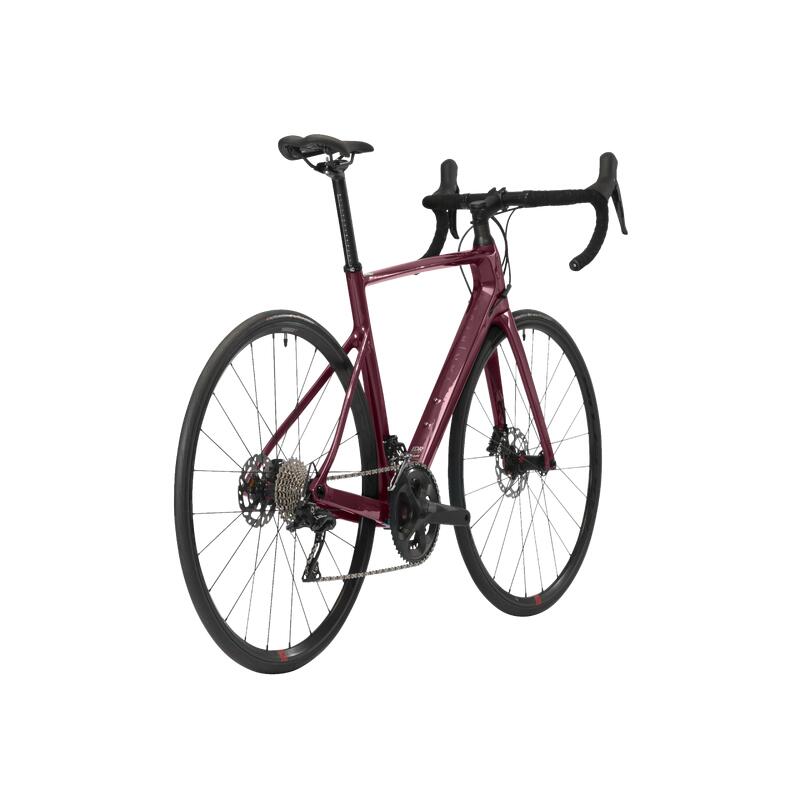 Bicicletă șosea EDR CF Shimano 105 carbon bordo damă