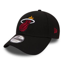 Casquette de basketball pour adulte des Miami Heat noire.