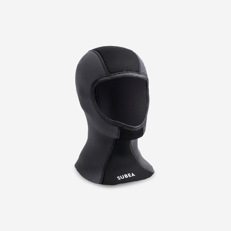 Balaclava de mergulho neoprene 3,5 mm Preto