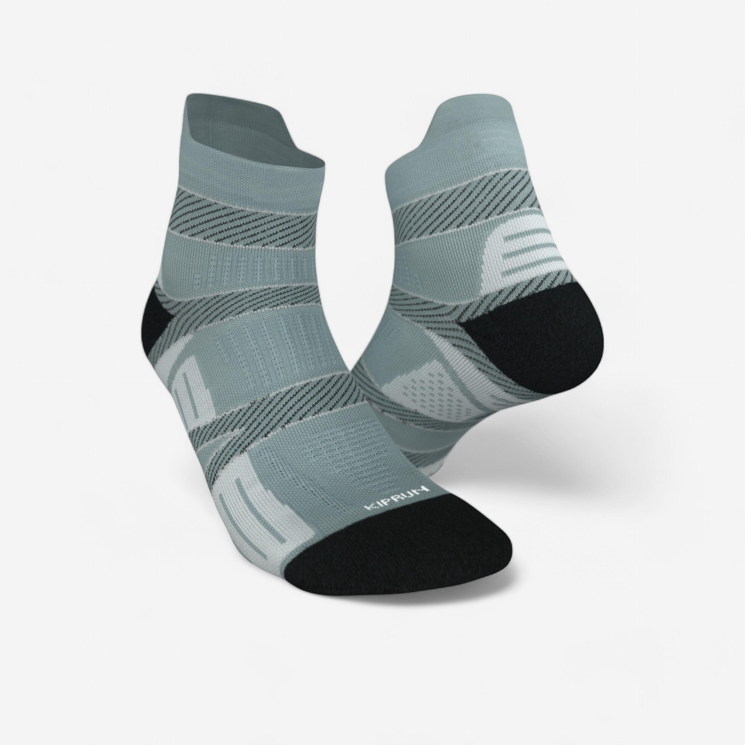 STRAP THIN RUNNING SOCKS - GREY 1/9