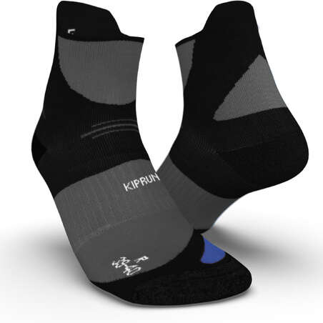 CHAUSSETTES DE RUNNING RUN900 EPAISSES STRAP NOIRES BLEUES